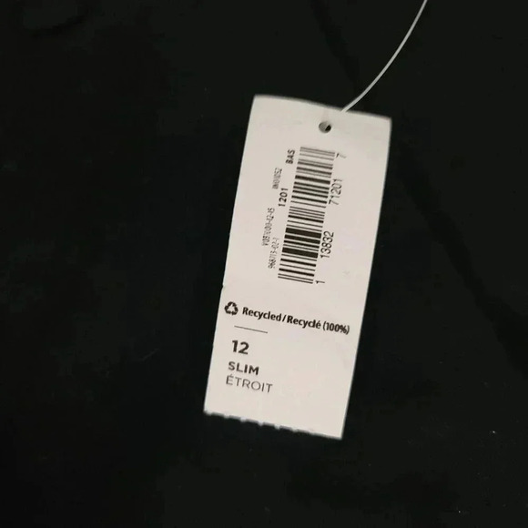 Old Navy Boys Size 12 Slim Black Uniform Skinny Built-In Flex Chino Pants - Picture 3 of 5